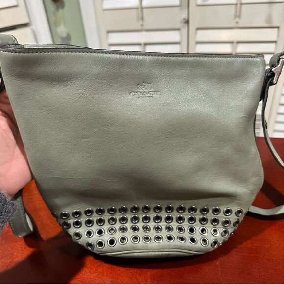 Coach Green Bleecker Mini Duffle - Picture 10 of 13